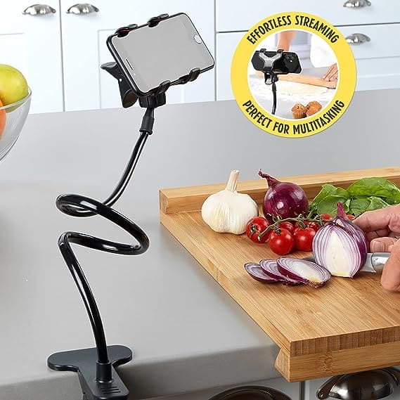 Goose Neck Flexible Phone Holder, Universal Lazy Mobile Phone Stand, Long Arm Cell Phone Holder, Car Mobile Clip Holder Stand, Multifunction Universal Long Arm Bracket, Portable Foldable Metal Lazy Stand Clamp Goose Neck Flexible Phone Holder, Universal Lazy Mobile Phone Stand, Long Arm Cell Phone Holder, Car Mobile Clip Holder Stand, Multifunction Universal Long Arm Bracket, Portable Foldable Metal Lazy Stand Clamp